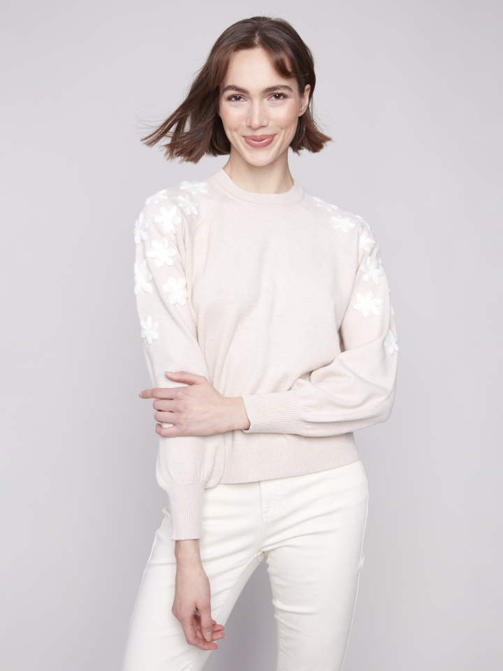 Chandail MARGEURITE - C2850avoine - Charlie B