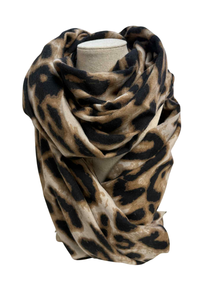 Foulard flanelle LEO - TE690118869camel - Tom & Eva
