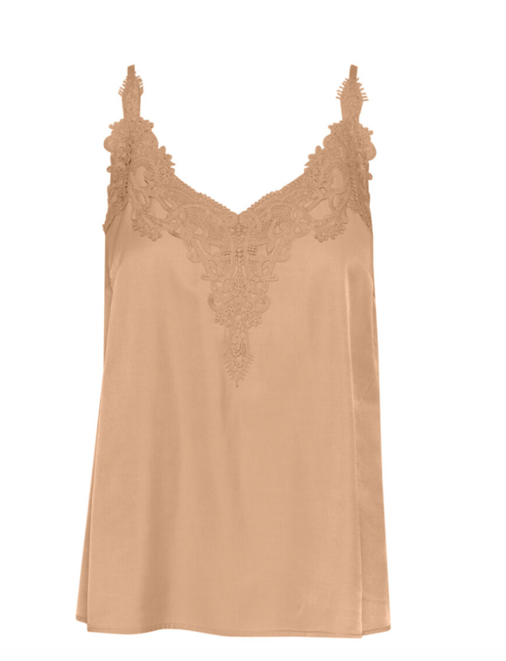 Camisole dentelle ANNA - CR10611224canelle - Cream