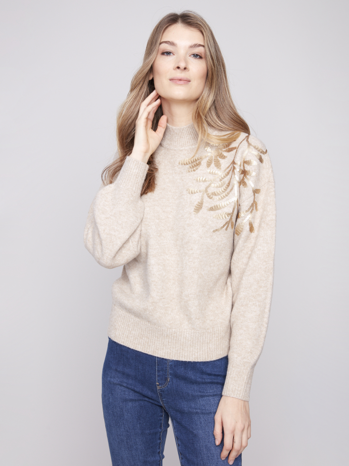 Chandail BELLA - C2856avoine - Charlie B