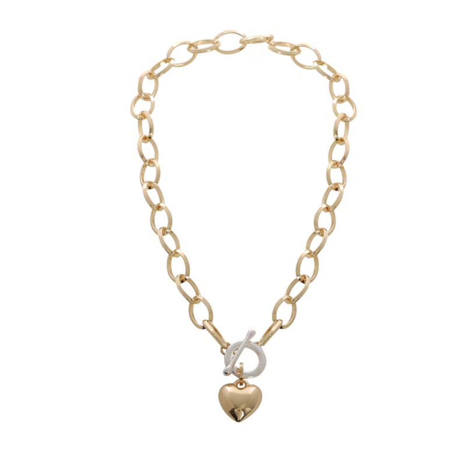 Collier COEUR attache à l'avant - MERX4904or - Merx