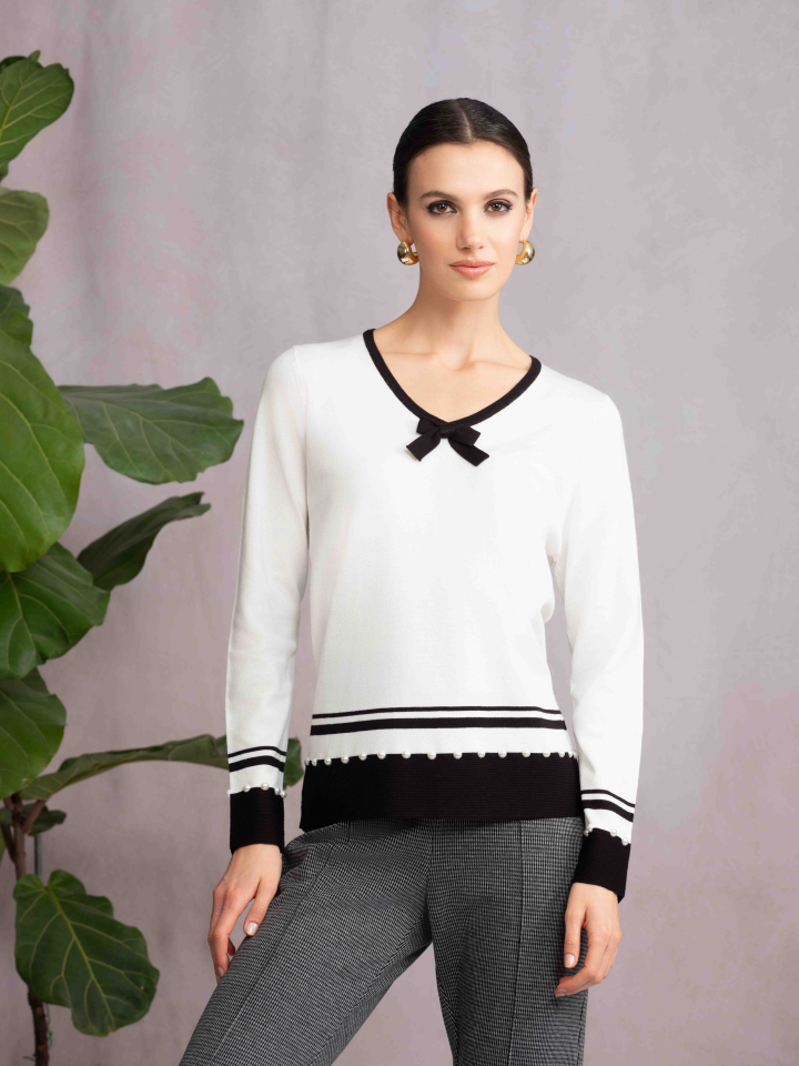 Chandail BOW - AS46365ecru - Alison Sheri