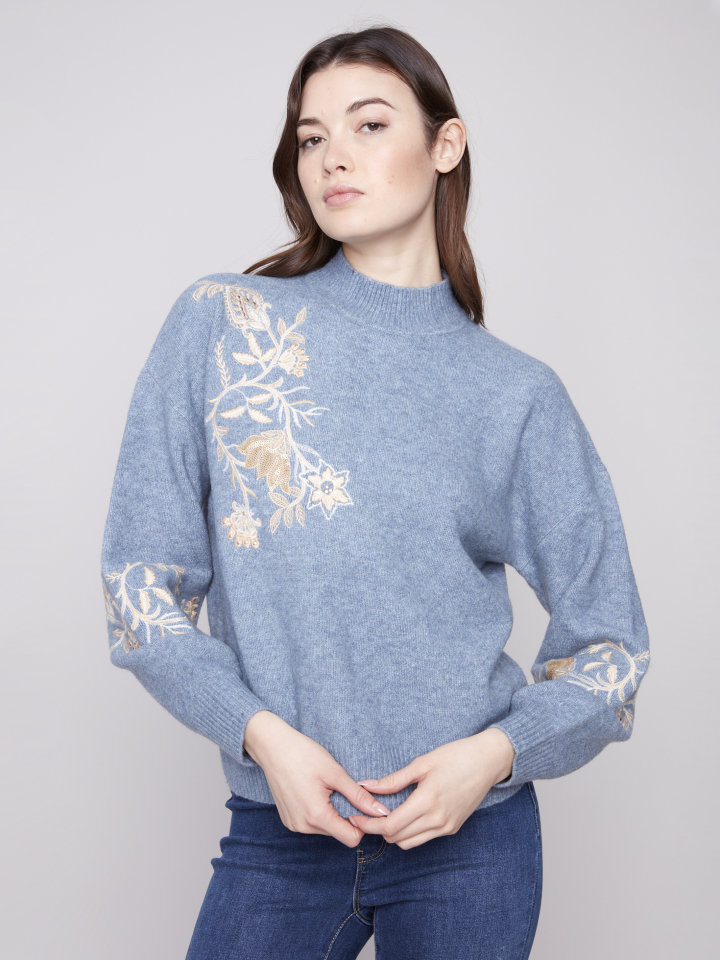 Chandail BELLA - C2856denim - Charlie B