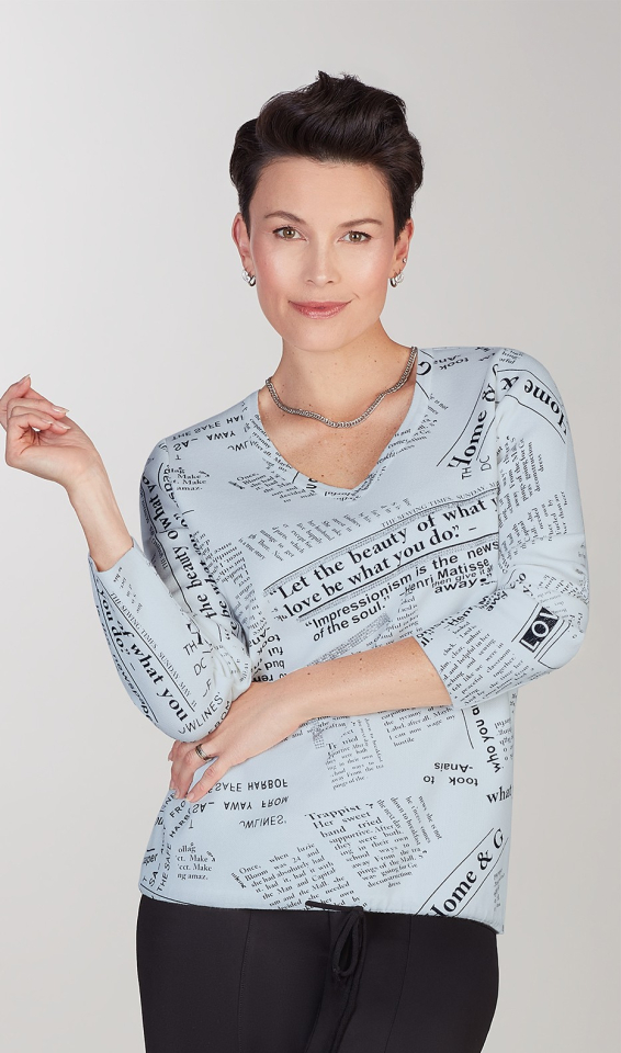 Chandail NEWS - T351bleu - Tricotto