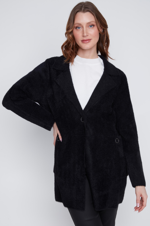 Cardigan DOUCEUR - CYC2523074noir - Coco Y Club