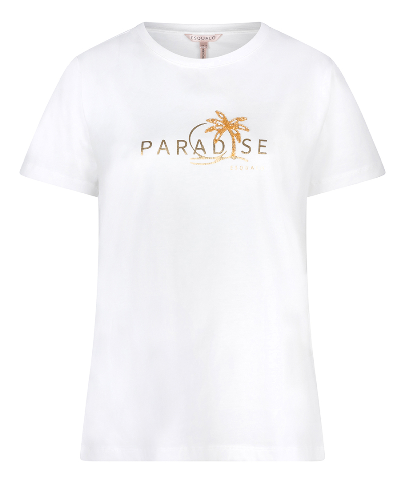 T-shirt PARADISE avec paillettes - ESQ2405202G - Esqualo