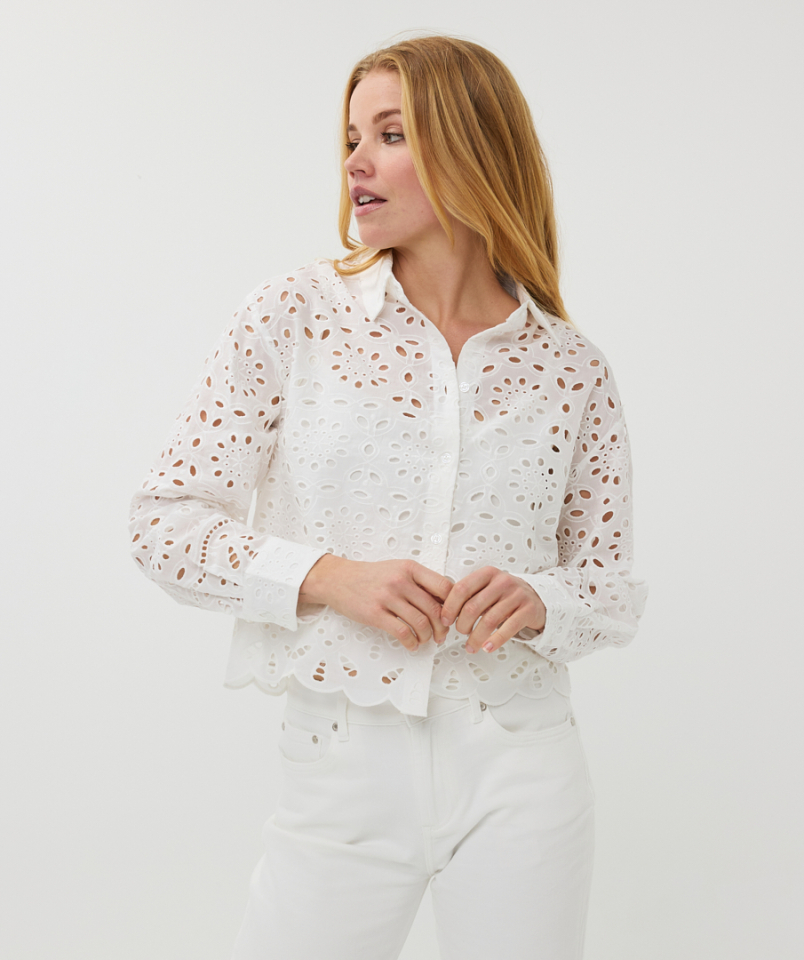 Blouse broderie anglaise - ESQ28000bl - Esqualo