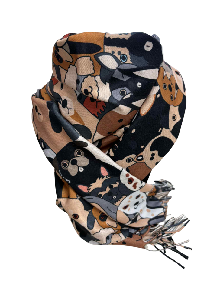 Foulard PUPPY - TE690118859noir - Tom & Eva