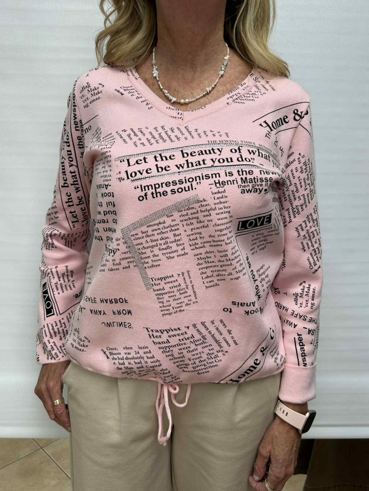 Chandail NEWS - T351rose - Tricotto