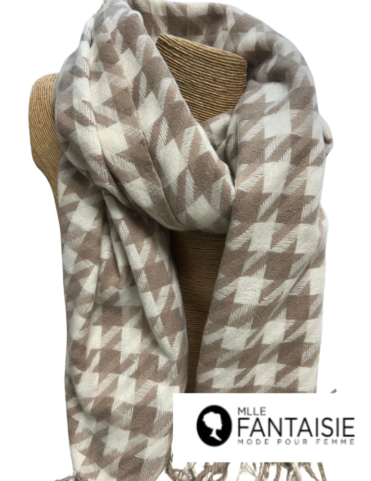 Foulard pied de poule - TE670131106B - Tom & Eva