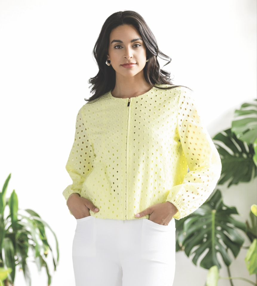 Blouse JAVA - EW36205lime - Elena Wang