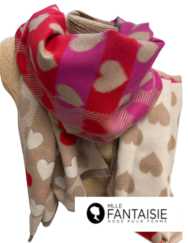 Foulard coeurs - TE670155512R - Tom & Eva