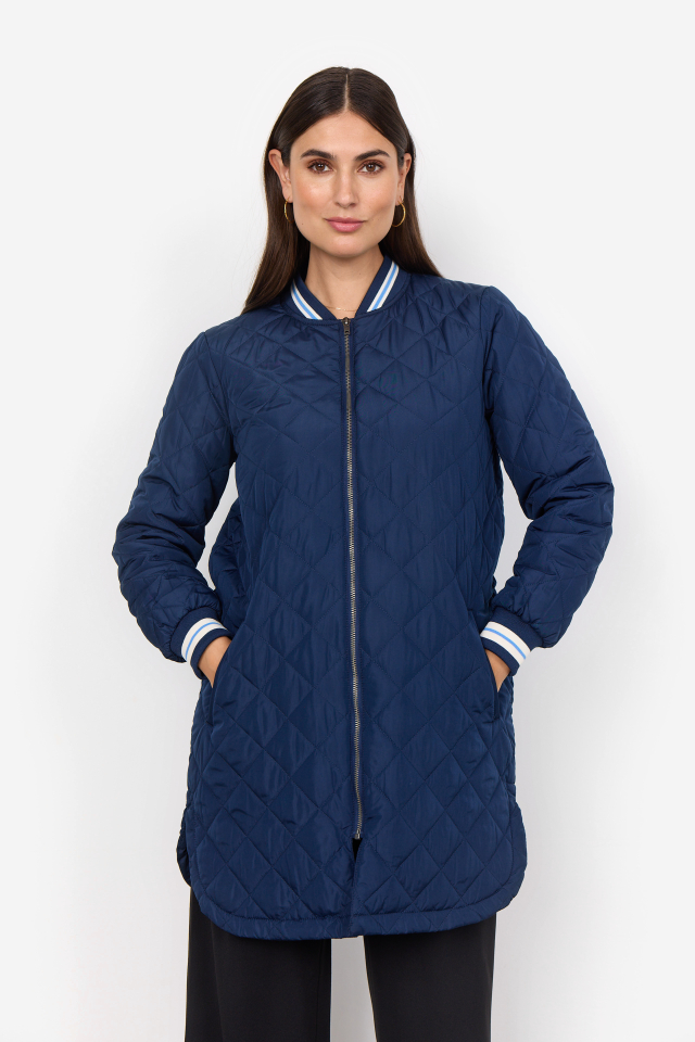 Manteau matelassée - SC17407bleu - Soya concept