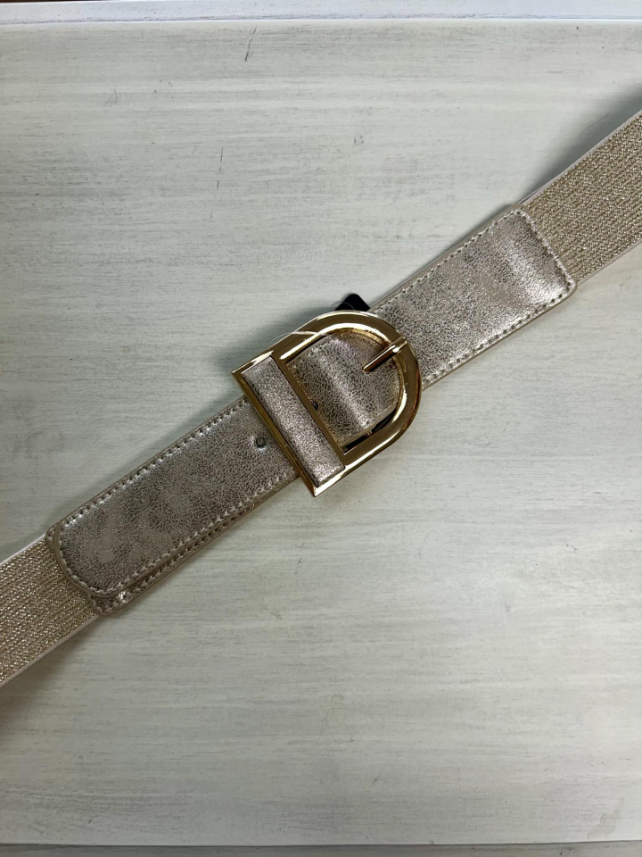 Ceinture élastique boucle en U - TEMML6C119OR - Tom & Eva