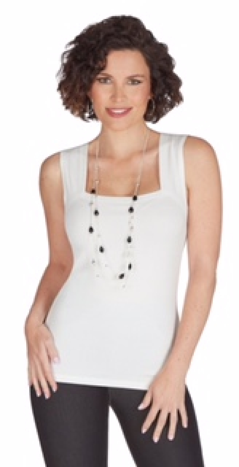 Camisole tricot extensible / Tricotto - T903Blanc - Tricotto
