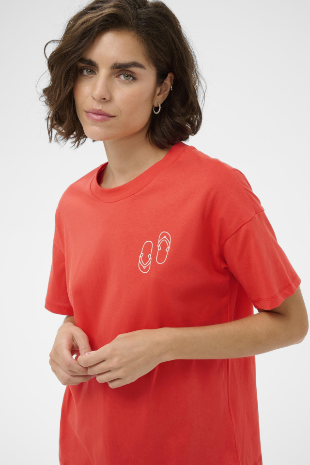 T-shirt FUN - KA10511507rouge - Kaffe
