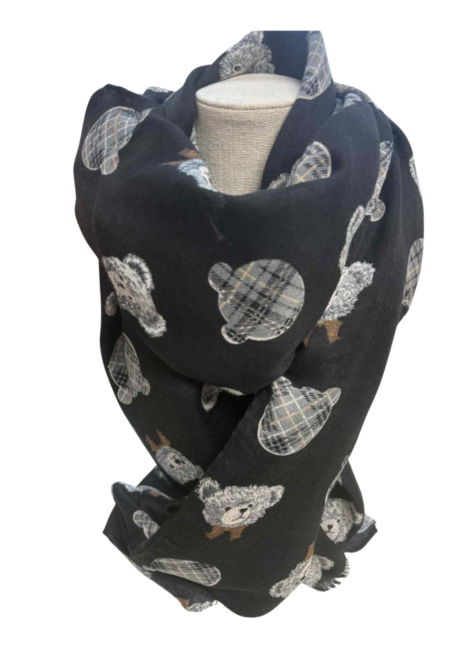 Foulard OURSON - TE17712noir - Tom & Eva