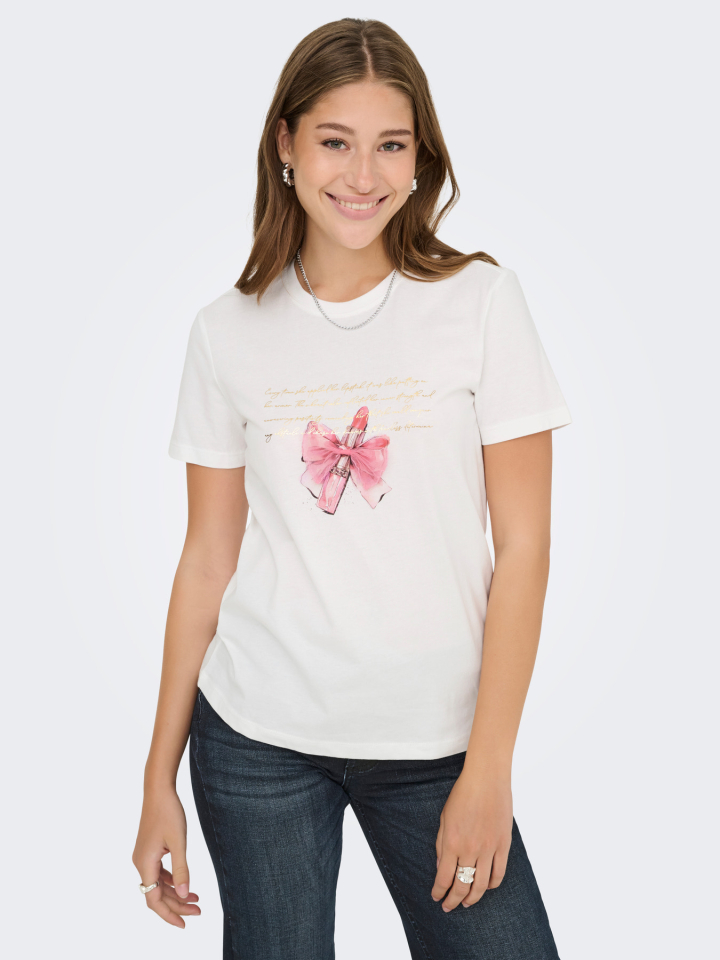 T-shirt LIPSTICK - ONLY15360256bl - ONLY