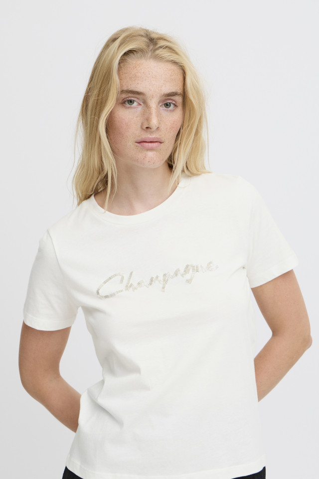 T-shirt champagne - ICHI20122299b - Ichi