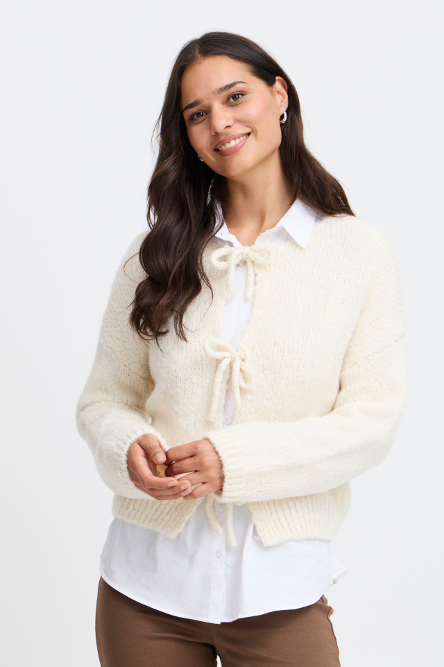 Cardigan à boucles SIRINE/Fransa - FR20616135blanc - Fransa