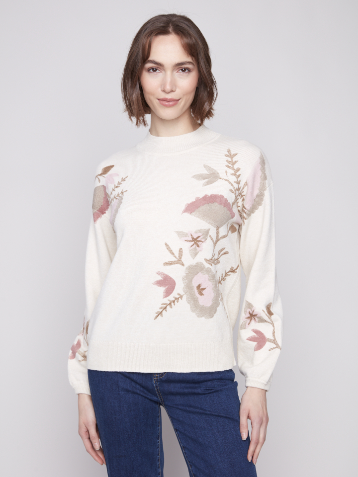 Chandail NATURA - C2689naturel - Charlie B
