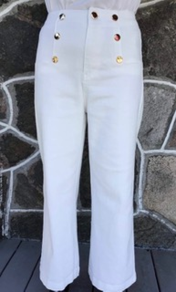 Pantalon avec boutons dorés devant - Q100-B - Découverte