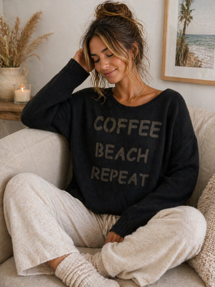 Chandail BEACH - F9210noir - Fantaisie