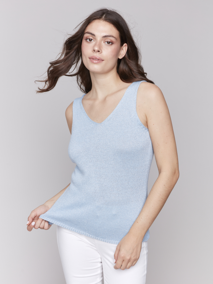 Camisole lainage - C2794bleu - Charlie B