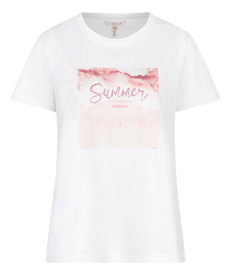 T-shirt SUMMER orné de cristaux - ESQ2405204R - Esqualo