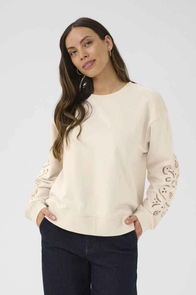 Chandail en molleton JOSIE - CR10613984ancient - Cream