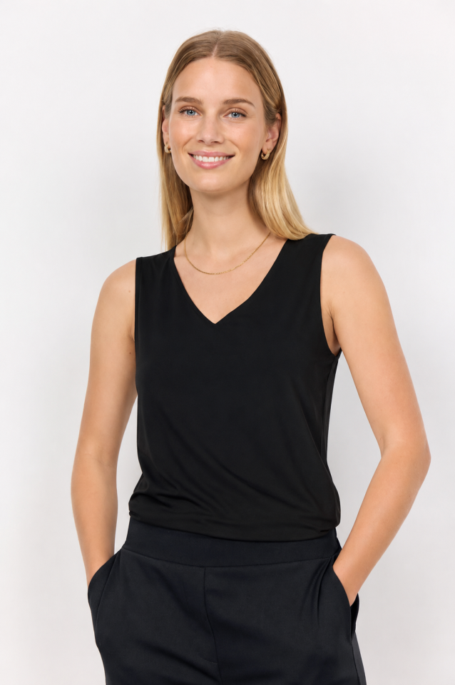 Camisole col V modal - SC26493noir - Soya concept