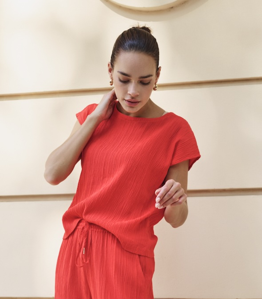 Blouse HOT CHILI - ESQ10234rouge - Esqualo