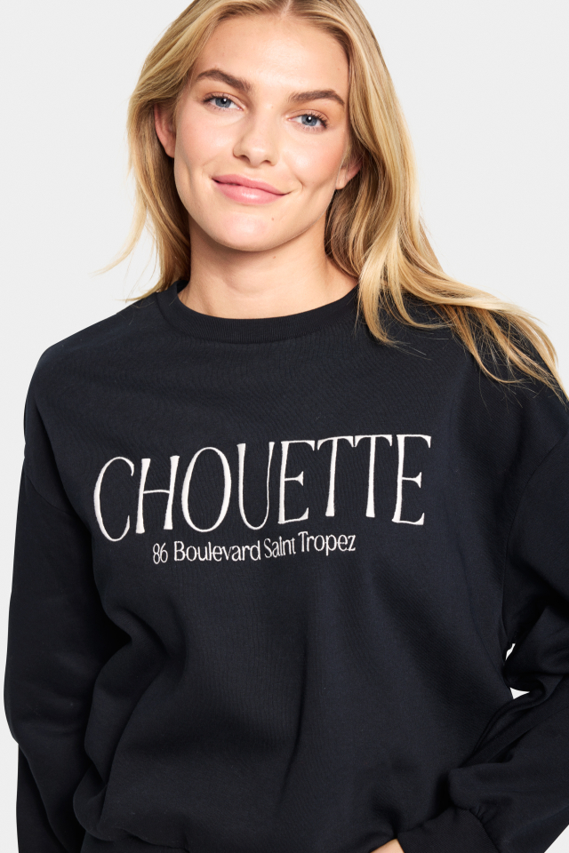 Sweatshirt CHOUETTE - ST30513802noir - Saint-Tropez