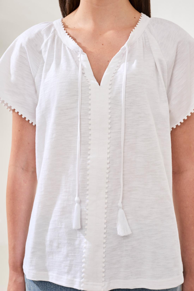 Blouse SPLIT - TR2475blanc - Tribal